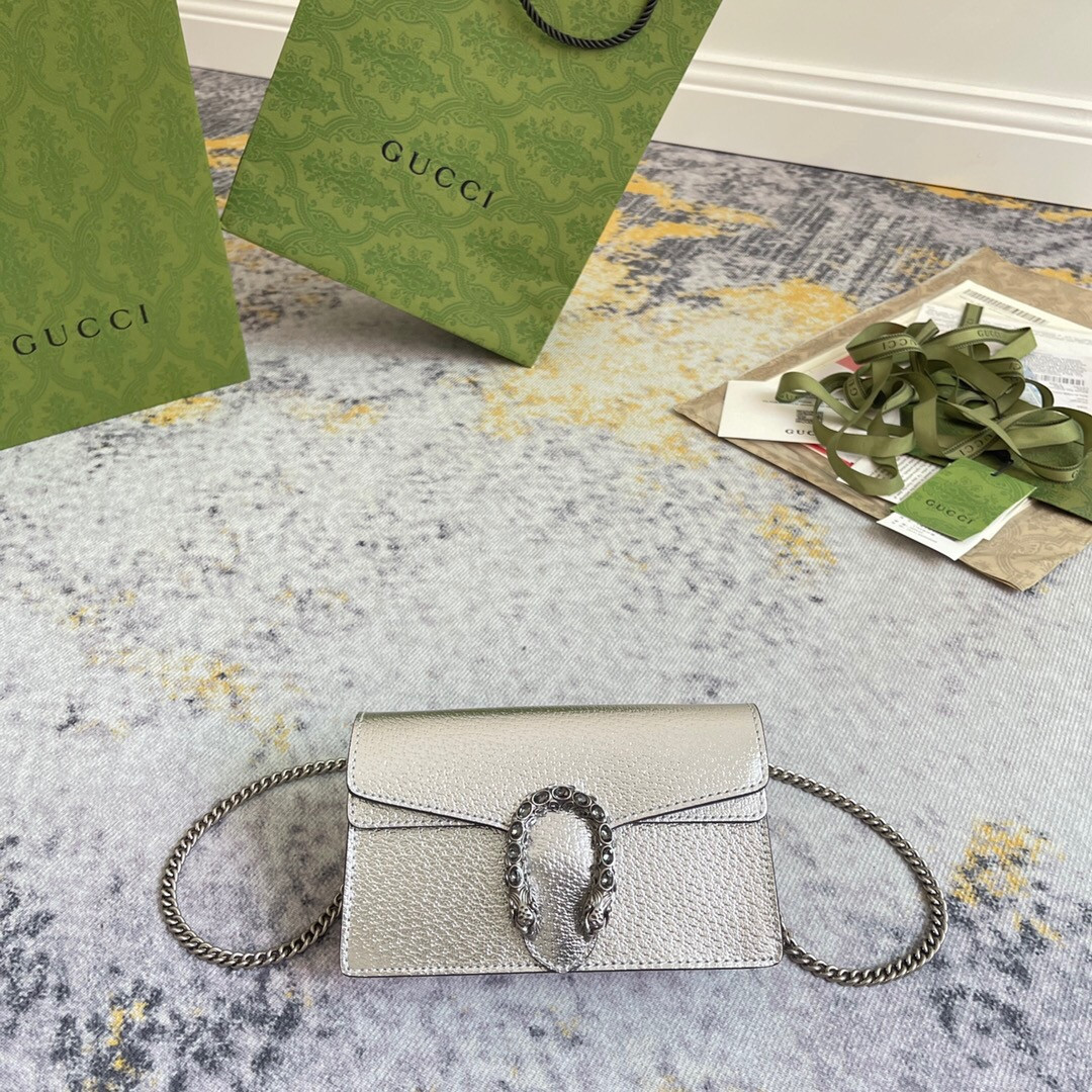 GUCCI Dionysus super mini bag Silver - Image 2