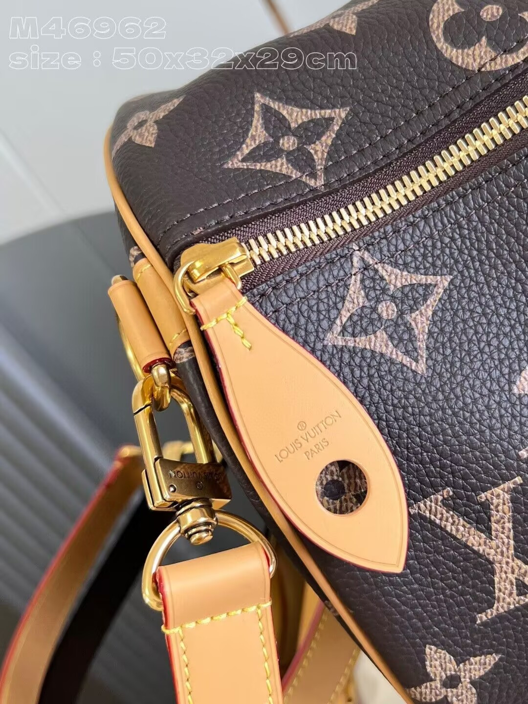 LV Speedy P9 Bandouli¨¨re 50 M46962 50x32x29cm(Customized about 10 days) - Image 7