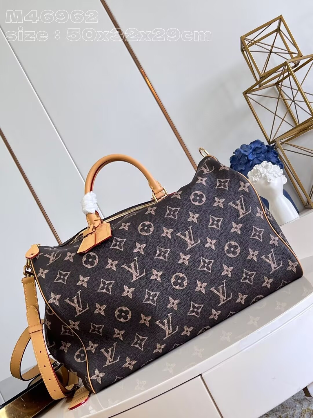 LV Speedy P9 Bandouli¨¨re 50 M46962 50x32x29cm(Customized about 10 days) - Image 2