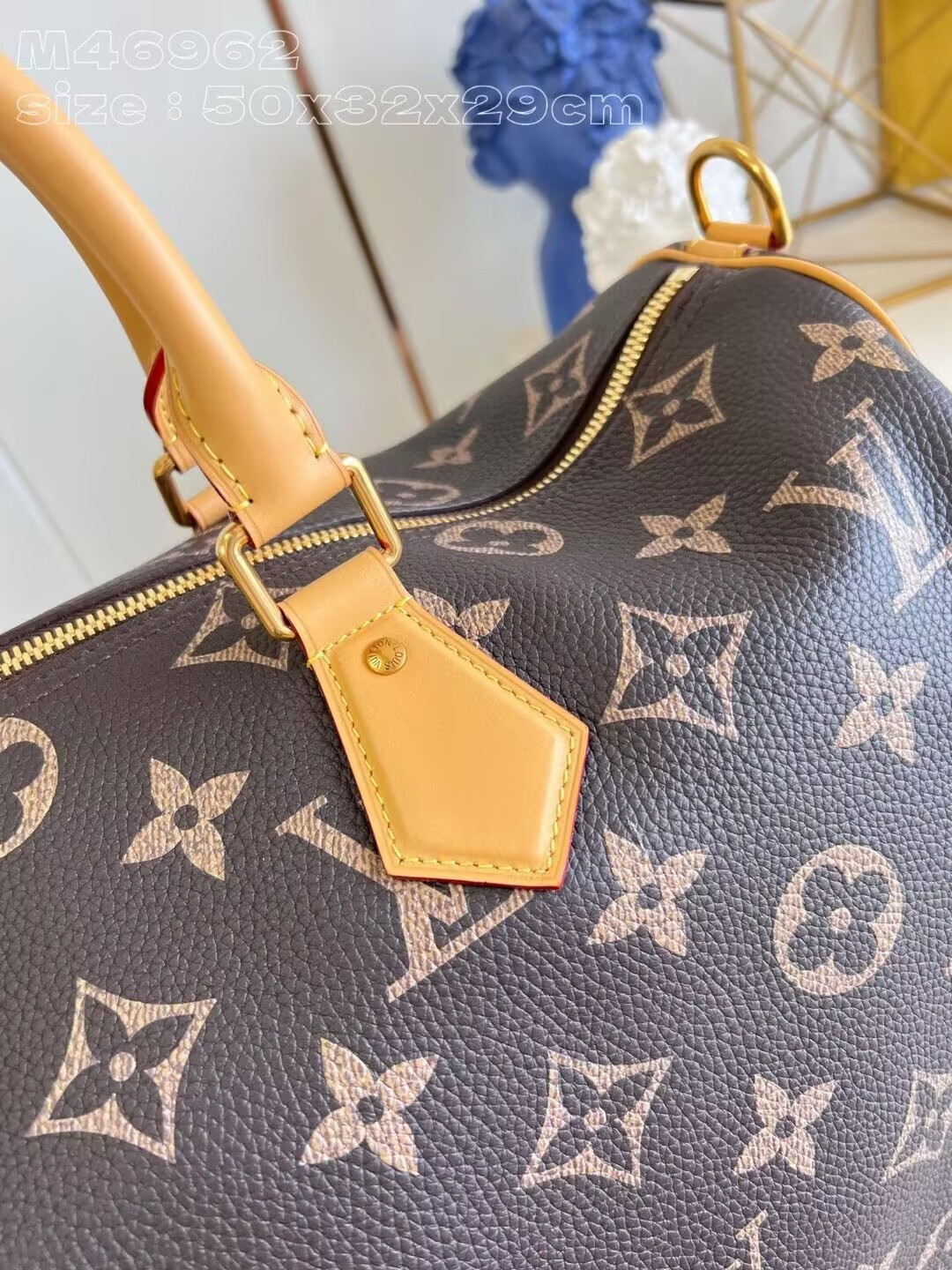 LV Speedy P9 Bandouli¨¨re 50 M46962 50x32x29cm(Customized about 10 days) - Image 8