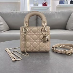 MINI LADY DIOR BAG 6.5 x 6 x 3 inches