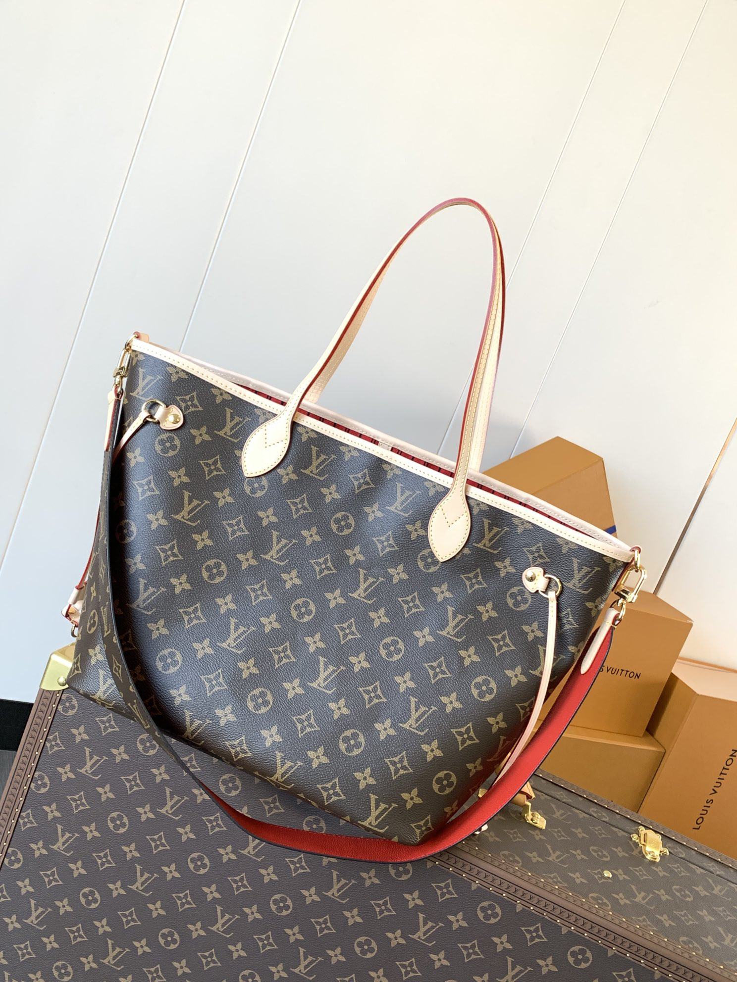 LV Neverfull MM M12096 Without Box 31x28x14cm - Image 3