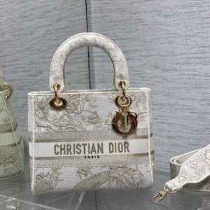 MEDIUM DIOR LADY D-LITE BAG 24 x 20 x 11 cm