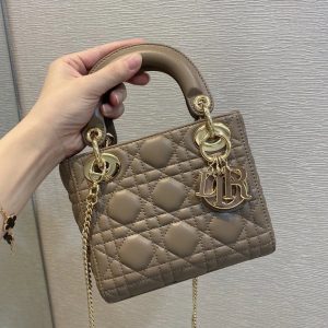 MINI LADY DIOR DIORAMOUR BAG 6.5 x 6 x 3 inches  - Lady Dior Bags - Dior - Luxury Brands Bags