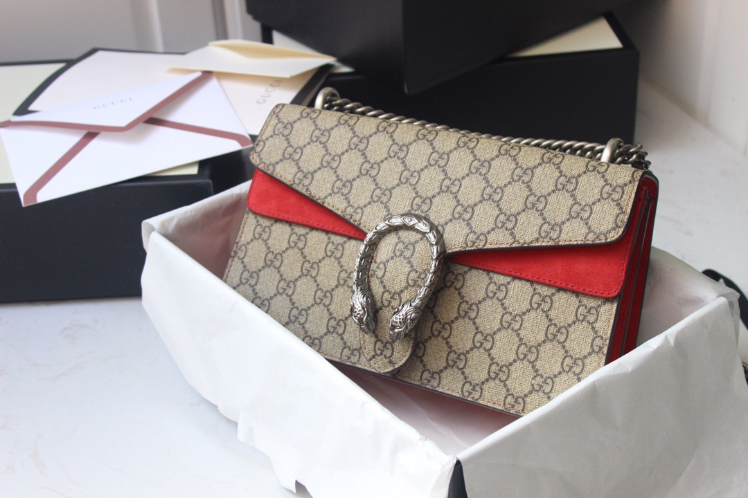 GUCCI DIONYSUS SMALL RECTANGULAR BAG 10"Wx5.5"Hx3"D