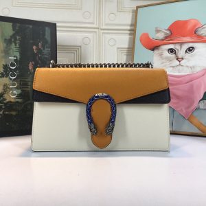 GUCCI DIONYSUS SMALL SHOULDER BAG WHITE 11"Wx7"Hx3.5"D