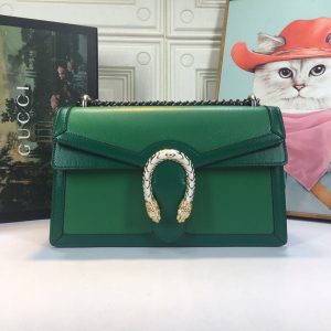 Alternative view of GUCCI DIONYSUS SMALL SHOULDER BAG GREEN 11"Wx7"Hx3.5"D