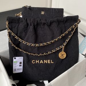 Alternative view of CHANEL 22 HANDBAG velvet black 15.21¡Á16.38¡Á3.12 in