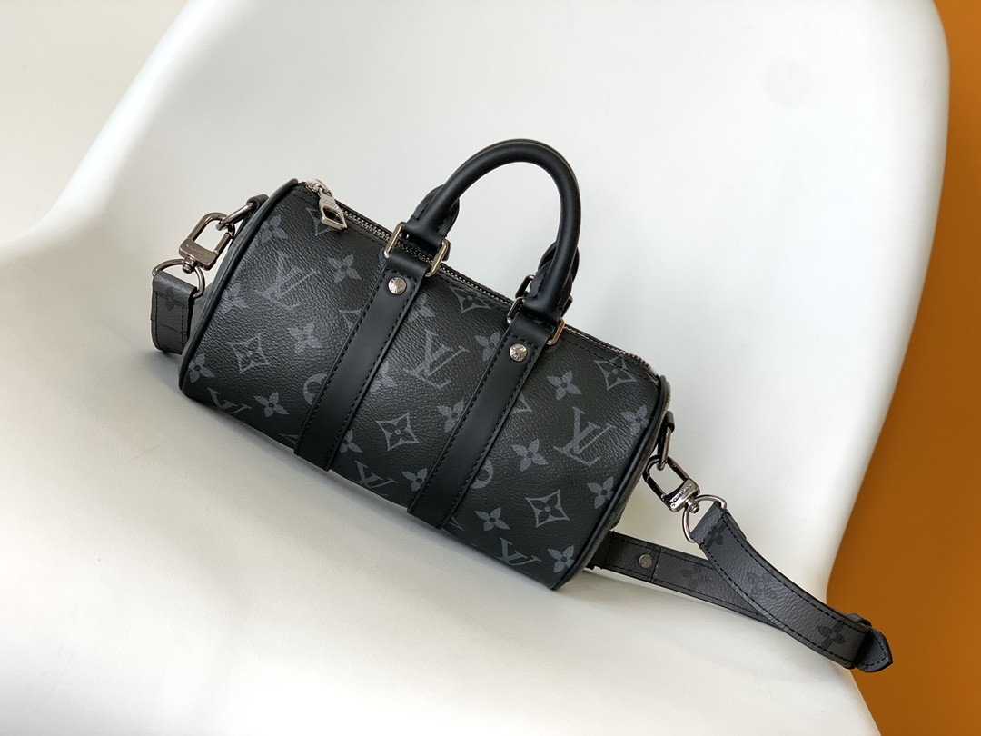 Louis Vuitton Keepall XS Monogram Eclipse Reverse Black M45947 21 x 12 x 9 CM - Image 2