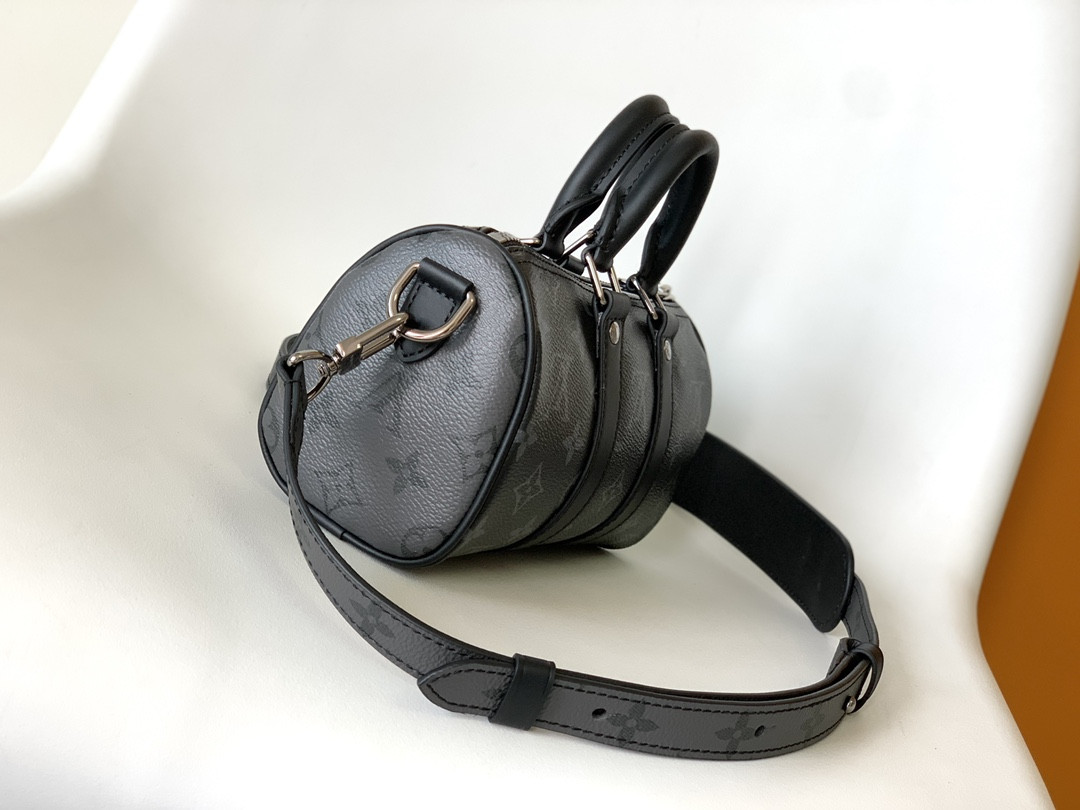 Louis Vuitton Keepall XS Monogram Eclipse Reverse Black M45947 21 x 12 x 9 CM - Image 3