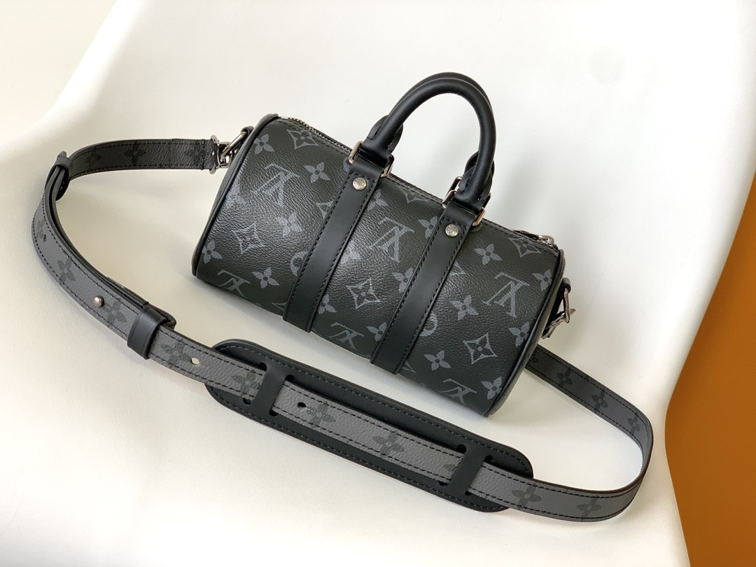 Louis Vuitton Keepall XS Monogram Eclipse Reverse Black M45947 21 x 12 x 9 CM - Image 4