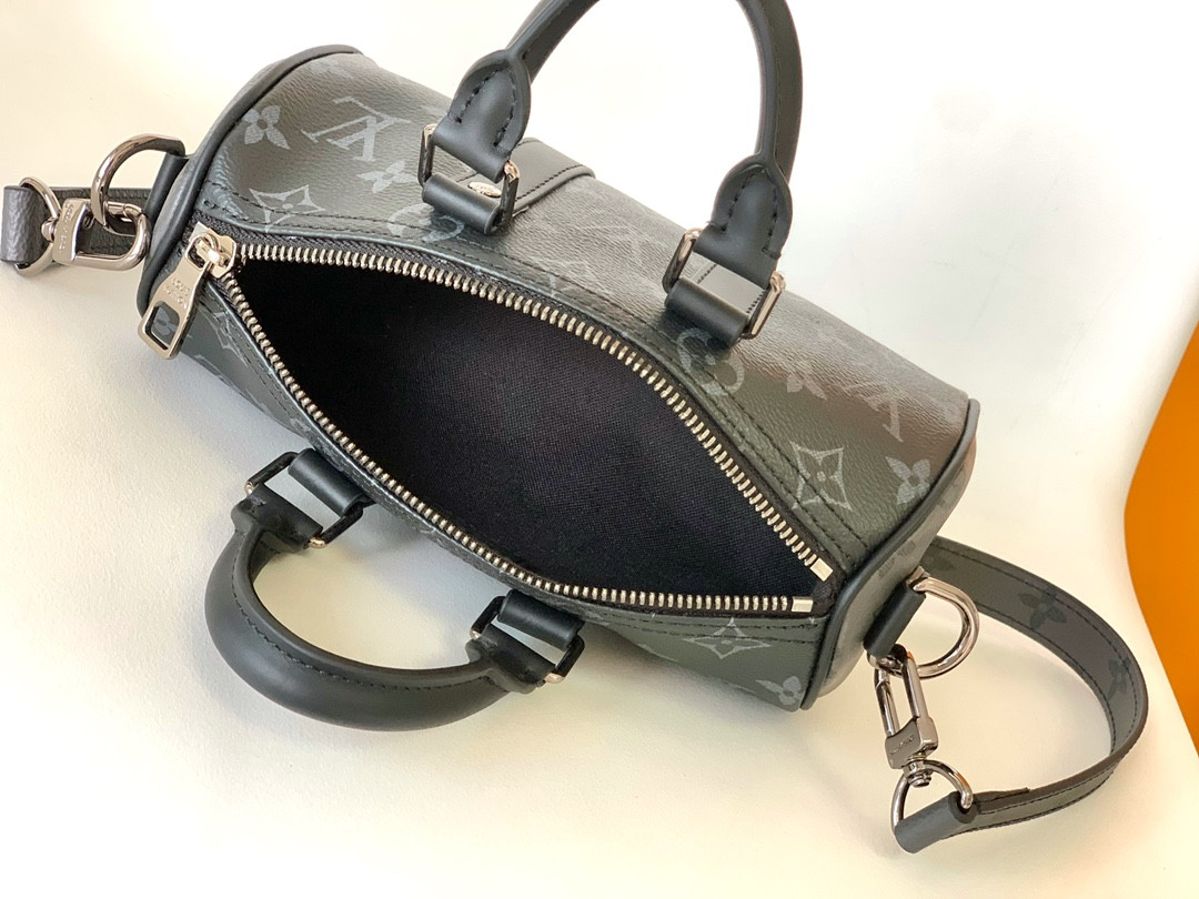 Louis Vuitton Keepall XS Monogram Eclipse Reverse Black M45947 21 x 12 x 9 CM - Image 9