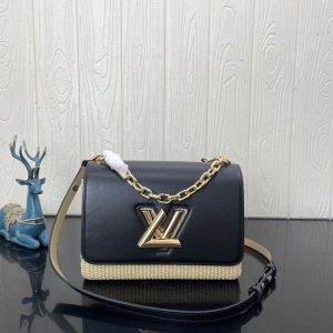 LOUIS VUITTON GO-14 MM Black 9.1 x 6.3 x 3.9 inches