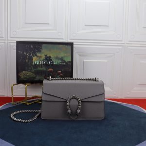 Alternative view of GUCCI DIONYSUS SMALL SHOULDER BAG GRAY 28x18x9cm