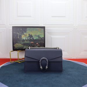 GUCCI DIONYSUS SMALL SHOULDER BAG NAVY 28x18x9cm