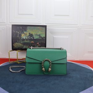 Alternative view of GUCCI DIONYSUS SMALL SHOULDER BAG GREEN 28x18x9cm