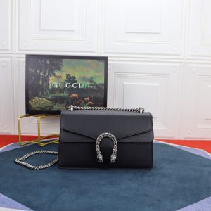 Alternative view of GUCCI DIONYSUS SMALL SHOULDER BAG BLACK 28x18x9cm