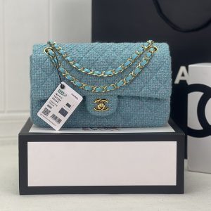 Alternative view of CHANEL CLASSIC 11.12 HANDBAG  Tweed & Gold-Tone Metal 6 ¡Á 9.9 ¡Á 2.5 in
