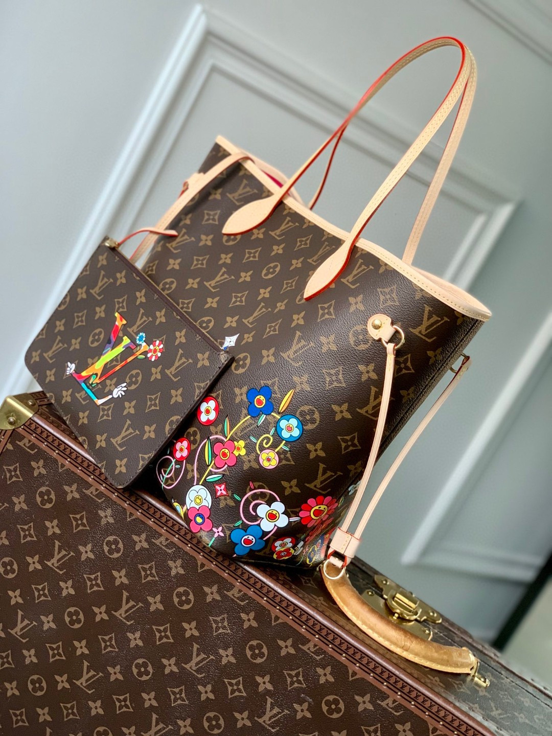 LV x TM Neverfull MM M13271 31 x 28 x 14 cm Without Box - Image 3
