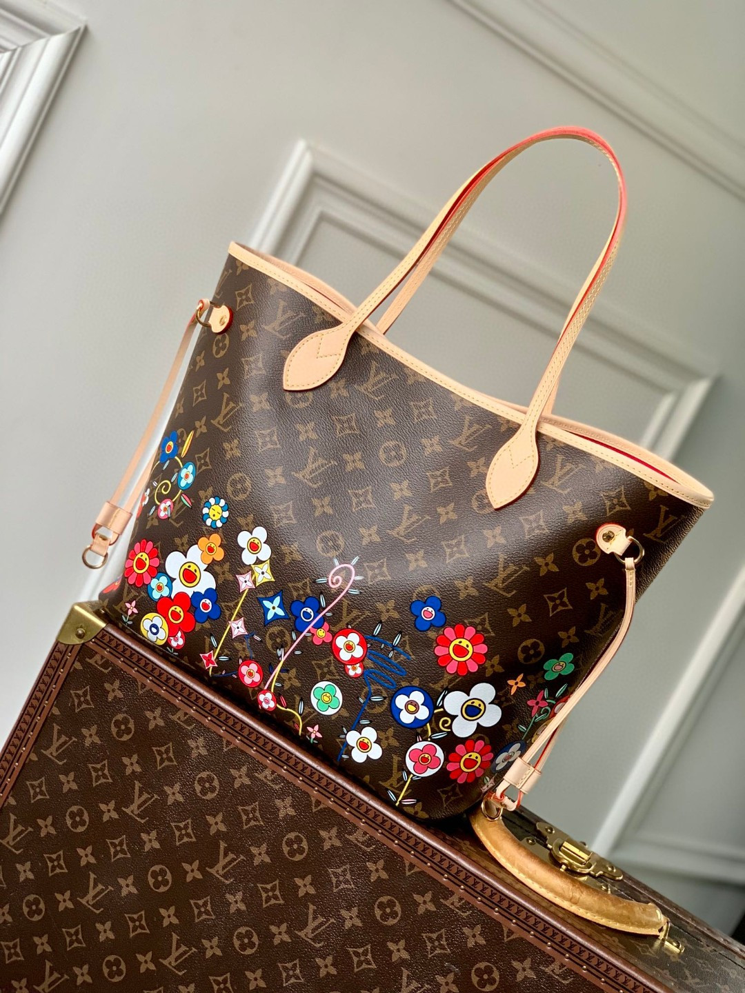 LV x TM Neverfull MM M13271 31 x 28 x 14 cm Without Box - Image 4