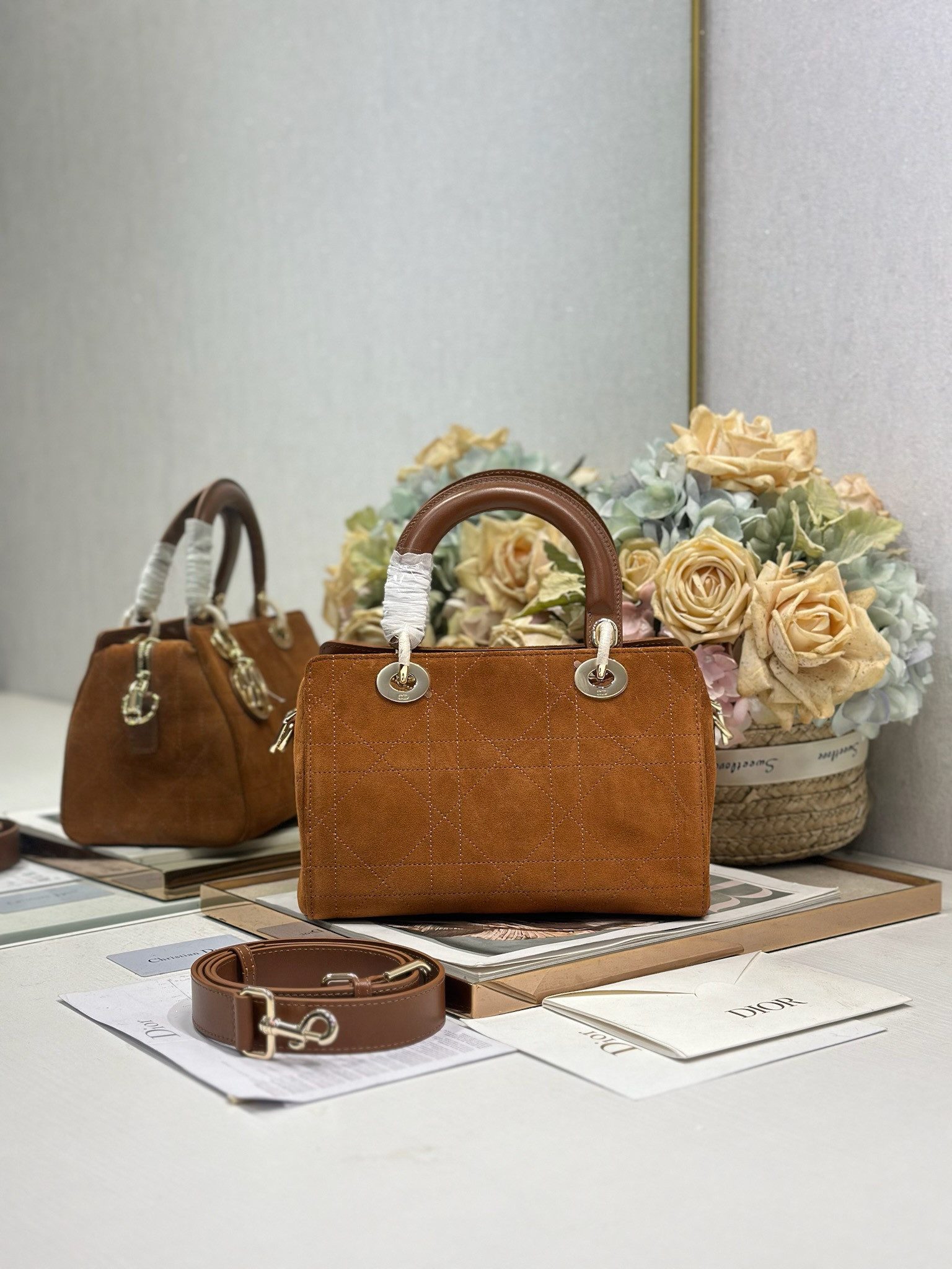 Dior Lady Dior Bags 24x27x14cm - Image 4