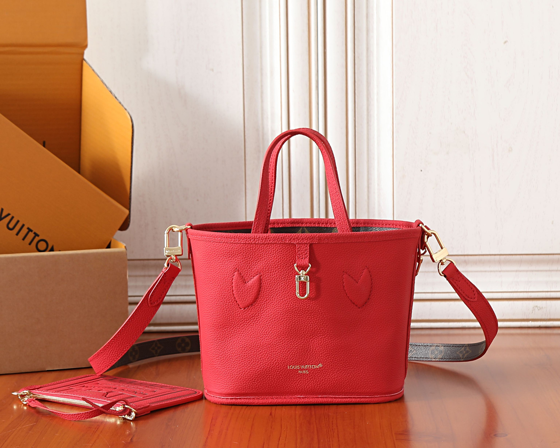 LV NEVERFULL INSIDE OUT BB Handbag M28318 16.5x11x26.5cm - Image 5