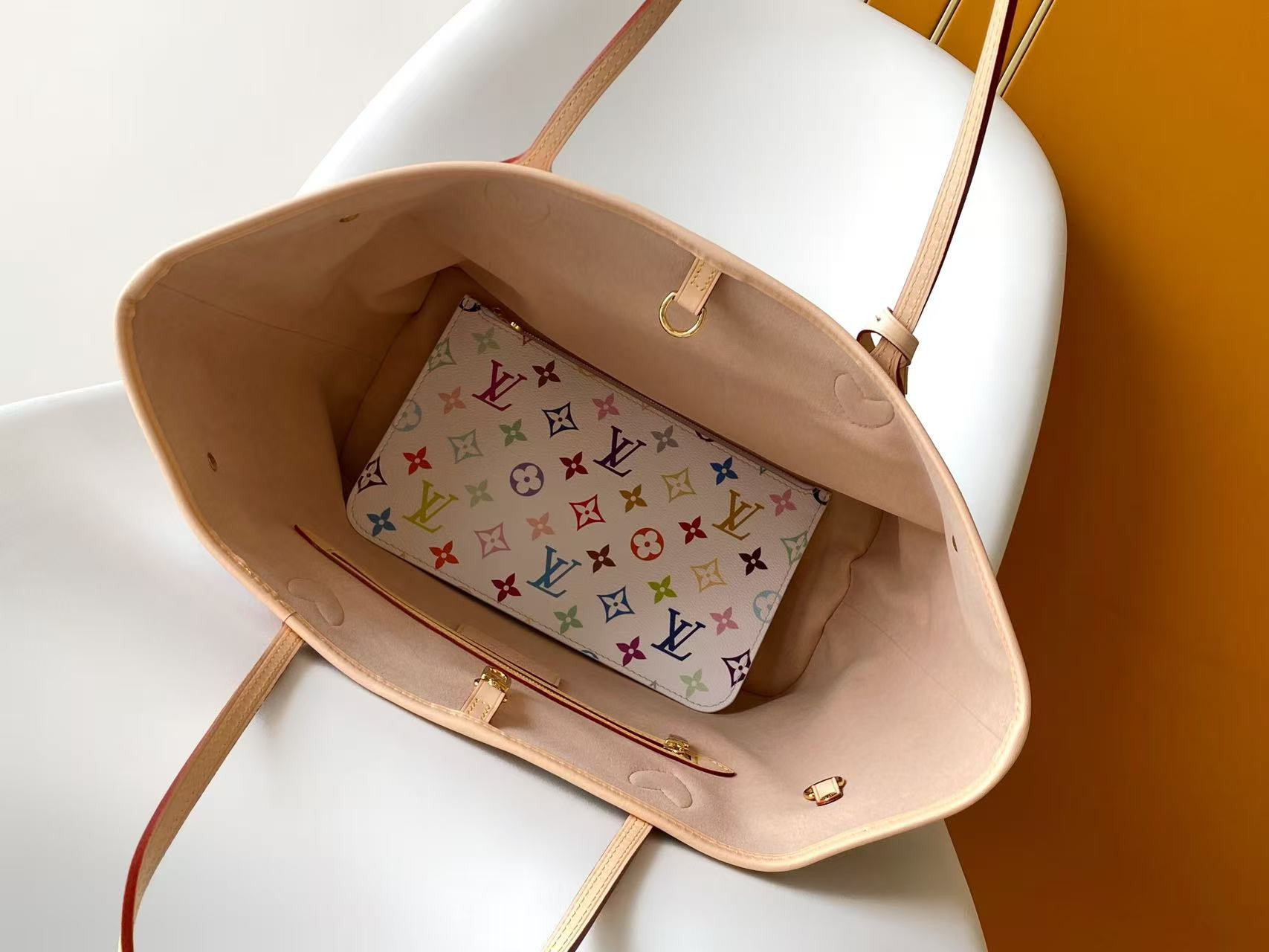 LV x TM NEVERFULL Medium Handbag M27787 31x28x14cm Without Box - Image 9